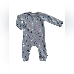 Imps & Elfs Size 9-12 Months Garden Print Organic Romper